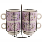 Сервіз чайний 4 предмета 250мл Лаванда 676-14