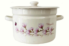 Кастрюля эмалированная 9л 1621/2 Магнолия