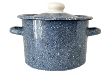 Каструля емальована 2л 1610/1 Мармур біла