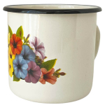 Кружка эмалированная 1л 0107/2 Петуния