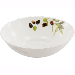 Тарелка стеклокерамика глубокая №7 Оливки