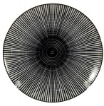 Тарелка керамическая мелкая №7 Космо black CLW-6