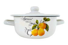 Каструля емальована 1.5л 1608/2 Абрикос Ідилія