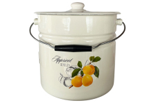 Ведро-кастрюля эмалированное 12л 1224/2 Абрикос Идиллия