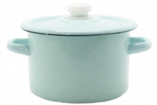 Кастрюля эмалированная 2л 1610/4 Бирюзовая