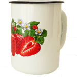 Кружка эмалированная 1.5л 0108/2 Клубника