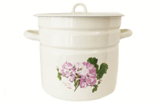 Каструля емальована 12л 16241/2 Пеларгонія