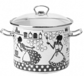 Кастрюля эмалированная 3.0л 83112 Китчен