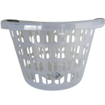 Кошик для білизни 33л прозорий круглий