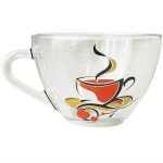 Кухоль скляний Прага 200мл Чашка чаю