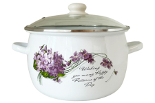 Каструля емальована 7л 61920/2 Віола сферична