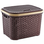 Кошик 34л Rattan квадратний з кришкою