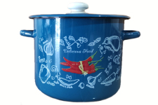 Кастрюля эмалированная 5.5л 1617/4 Спайси аквамарин