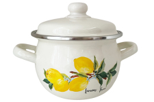 Кастрюля эмалированная 1.5л 1908/2 Лимонное дерево сфера