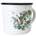 Кухоль емальований 1л 0107/2 Евкаліпт