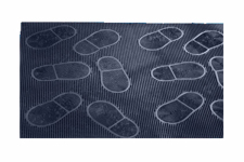 Килимок гумовий 58х76х5 Сліди
