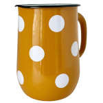 Глечик емальований 2.5л 2311/4 Білий горох гірчичний