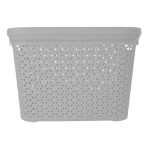 Корзина без крышки с рамкой 30л серая