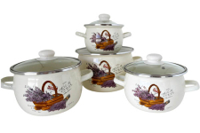 Набір емальований 6929 Корзинка лаванди