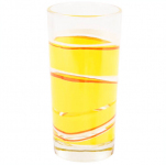 Набір стаканів 230мл 6 предметів Жовті паралелі