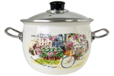 Кастрюля эмалированная 3.5л 81913 Улочки Парижа