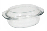 Кастрюля стеклянная 5л овальная In