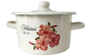 Кастрюля эмалированная 2л 1610/2 Гибискус Идиллия