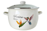 Кастрюля эмалированная 7л 61920/2 Колибри сферическая