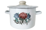 Кастрюля эмалированная 3л 1612/2 Букет гортензий
