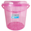 Ведро пластмассовое 16л прозрачное с крышкой  Star-plast