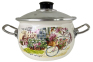 Кастрюля эмалированная 2.5л 81911 Улочки Парижа
