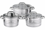 Набір каструль із нержавіючої сталі 3 предмети EB-3741