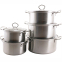 Набір каструль із нержавіючої сталі 5 предметів В-020S