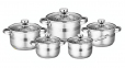 Набір каструль із нержавіючої сталі 5 предметів EB-3709