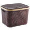Кошик 34л Rattan квадратний з кришкою